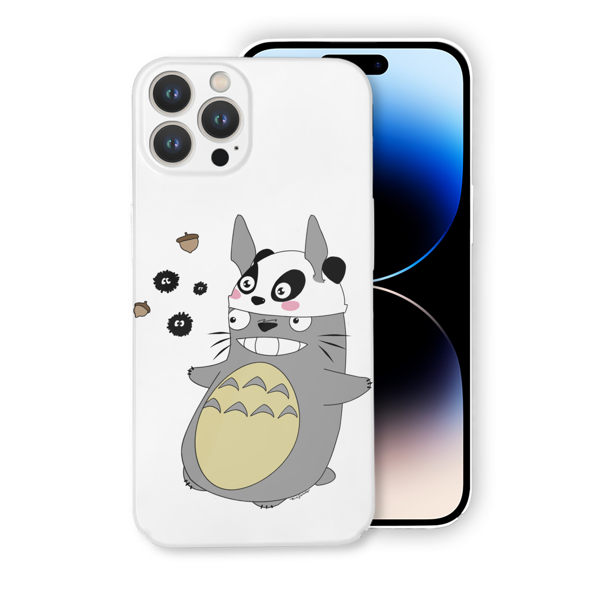 （画像用） となりのトトロ 草壁メイ 草壁サツキ My Neighbor Totoro Satsuki Kusakabe Mei Kusakabe 【iPhone 14シリーズ対応】ハードケース